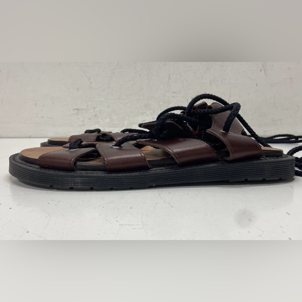 Dr. Martens Brown Leather Lace-Up Gladiator Sandals - Picture 2 of 7